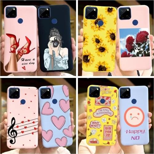 New For OPPO Realme C12 Case RealmeC12 C25 Soft Silicone Phone Case Back Cover For Realme C12 C 12 C25 C 25 Narzo 20 30A Funda