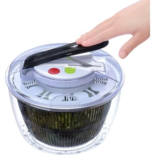 New Vegetables Dryer Salad Spinner Fruits Basket Fruit Wash Clean Basket Storage Drying Machine Useful Kitchen Tools