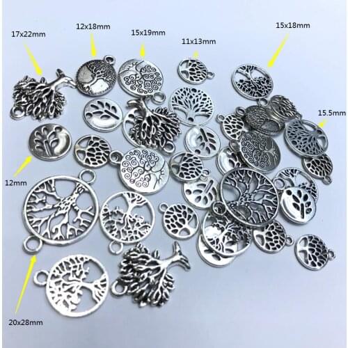 Antique Tree of life ALLOY Trendy Charms Necklace Pendant Jewelry Accessory Making Man Women Retro Style Jewelry