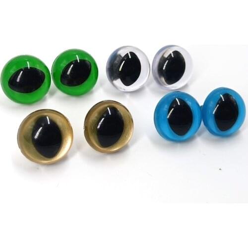 18mm 4color Plastic Safety Eyes Handmade Dolls Accessories for Amigurumi or crochet Cat Bear doll Animal Puppet Making