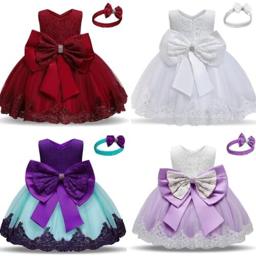 Baby Girl Dress Christmas Dress For Girl Red Tutu Dress Toddler Baby 1 Year Birthday Party Infant Dress Newborn Baptism Dresses