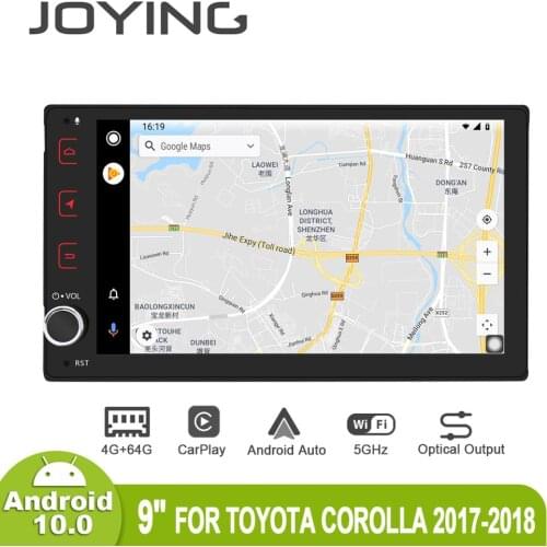 Joying 9inch Universal Android Car Radio Android10 For Toyota Corolla/Tacoma GPS Navi Carplay DSP SPDIF Optical Output 5G WiFi