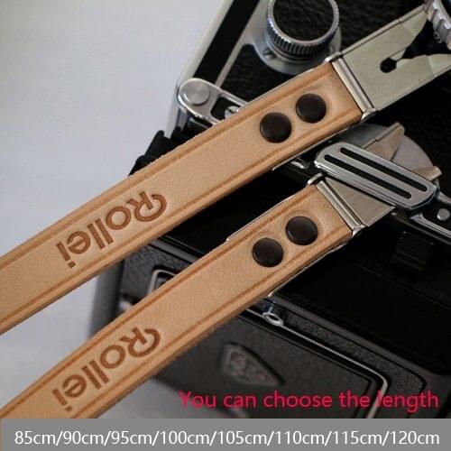 Genuine leather Camera Shoulder Neck straps Carrying Belt for Rollei Rolleiflex 3.5F 3.5E 3.5T 3.5C 2.8F 2.8E 2.8GX 2.8FX