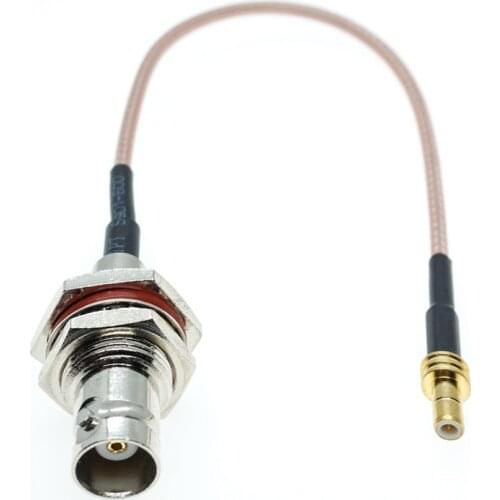 RG316 BNC FEMALE BIG BULKHEAD to SMB MALE Connector RF Cable