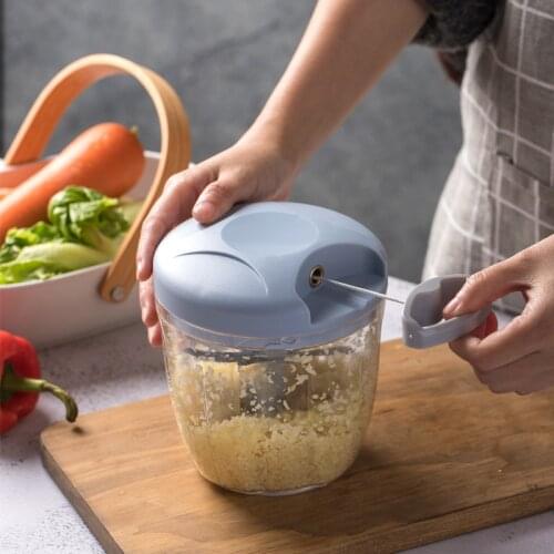 Hand Chopper Garlic Press Vegetable Fruit Twist Shredder Manual Meat Grinder Chopper Garlic Crusher Cutter Home Kitchen Tools