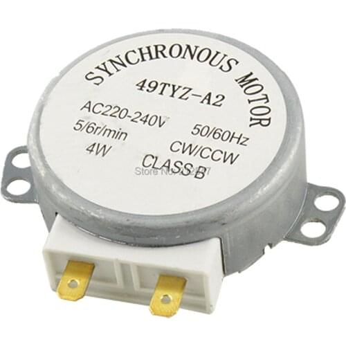 AC 220-240V 50/60Hz 5/6RPM 4W Turntable Synchronous Motor for Microwave Oven