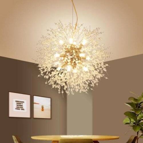Nordic Lighting Restaurant Crystal Chandelier Individual Creative Living Room Crystal Chandelier Kitchen Light Fixtures
