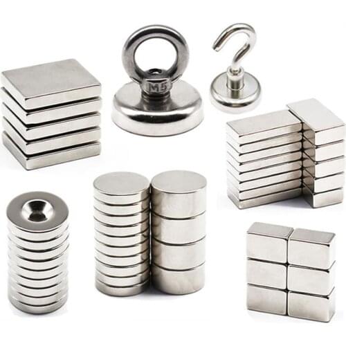50pcs 20*10*3 Super Powerful Neodymium Magnet Square Small Magnetic Sheet Refrigerator Multifunctional Magnetic Block