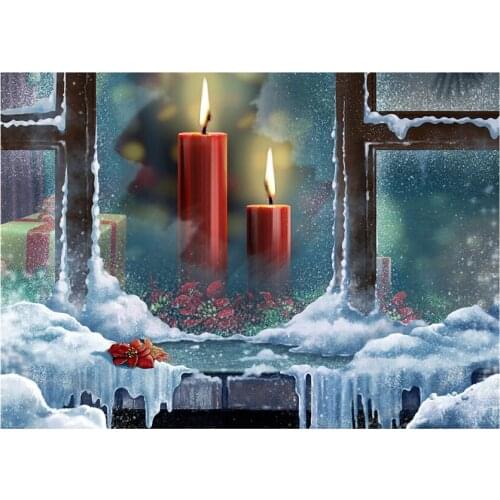 Warm snow night Diamond Embroidery 3D Diamond Painting Cross Stitch Crafts Diamond Mosaic Pattern Rhinestones Hobby craft AS792