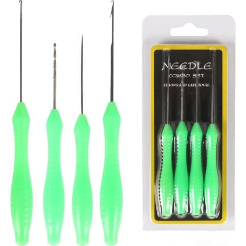 2/3/4PCS Carp Fishing Tools Boilies Bait Drill Baiting Needle Gate Needle Pellet Hair Rigs Splicing Making Tools Accessories