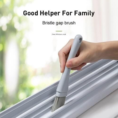 2 in 1 Multifunctional Computer Window Crevice Cleaning Brush Window Groove Keyboard Nook Dust Shovel Window Track Cleaning Tool