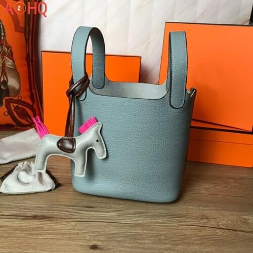 2021 High-End Brand Luxury Handbags Women Shoulder Bags Designer Bag Basket Cowhide Top-handle Bag 5747