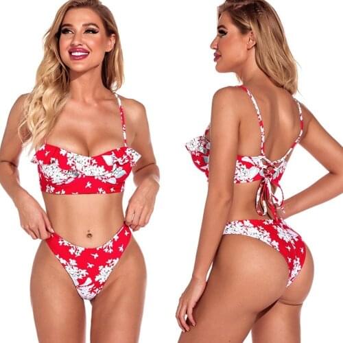 2021 womens swimsuits bathing suits for women swimsuit womens body sexy steel to-print retro swimwear