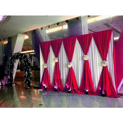 3X6M (10*20ft) Wedding Backdrop Drapes/Stage Backdrop Curtain For Event&Party&Banquet Decoration(Lycra Chair Cover)