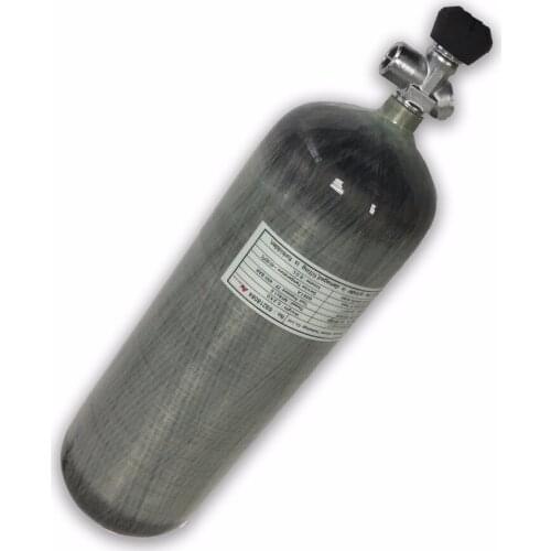 AC30931 Acecare High quality 9L CE 4500psi HP carbon fiber scba pcp air gun inflate tank gas cylinder with air valve