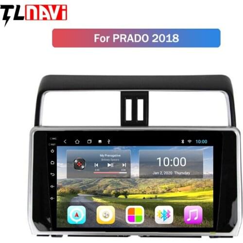 2G RAM 10.1 inch full screen Android 10 car audio radio system player for Toyota Prado 2018 entertainment gps navigation