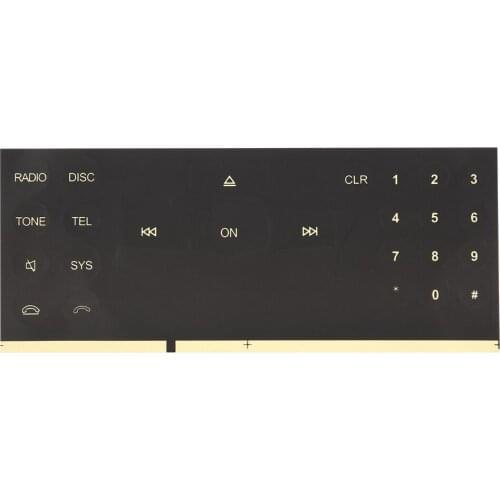 Car Radio CD Button Sticker Decals for Mercedes Benz 2008-2014 Auto Accessory