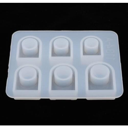 White Silicone Round Mould Earring Jewelry Making Mold Crafts Design Model