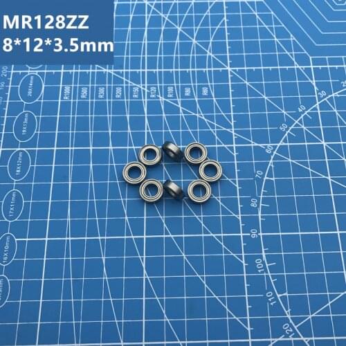 Free Shipping high quality MR128ZZ Bearing (10PCS) 8*12*3.5 mm Miniature MR128-2Z Ball Bearings MR128 ZZ L-1280ZZ MR128z