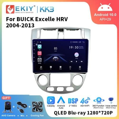 EKIY Android 10.0 QLED Car Radio For BUICK Excelle HRV 2004-2013 Chevrolet Lacetti J200 GPS Navigation RDS Multimedia Carplay