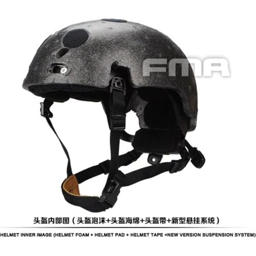 FMA tactical Helmet Suspension System + Senior Memory Sponge + Helmet Foam light style TB1050-BK