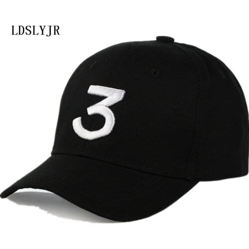Cotton 3 Letter Embroidery Baseball Cap Adjustable Snapback Cap Hats for Men and Women 153