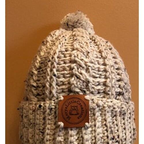 Personalize Labels For Handmade Items,Leather labels for knitted and crocheted items,leather tags for crochet,Clothing Labels