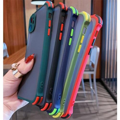 Matte Shockproof Soft Case For iPhone 11 Transparent Cover for iphone 12 Pro Max 6S 6plus 7 plus 8 plus X XS Max XR coque Capa