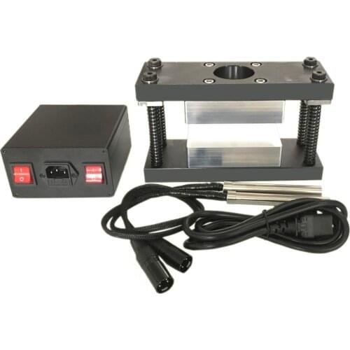 3X5" Heat Press Machine Kit Double Rosin Press Plates With 600W Heating Rods