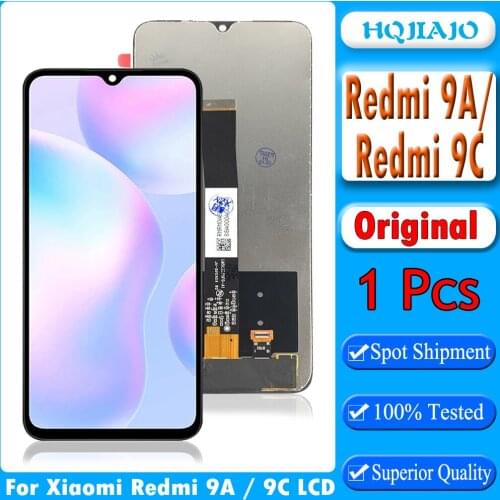Original LCD For Xiaomi Redmi 9A / Redmi 9C LCD Display Touch Screen Digitizer Phone Parts Redmi9A/9C Screen Touch Parts
