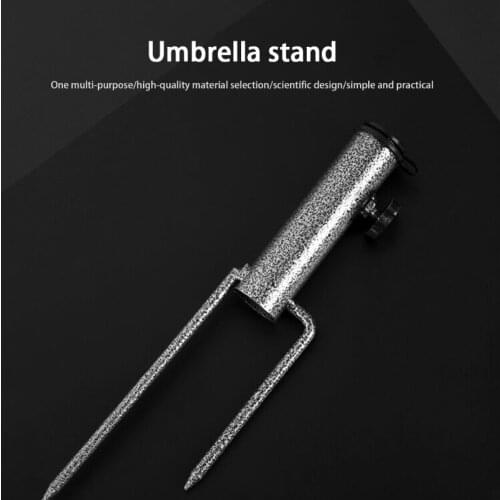 Beach Umbrella Base Stainless Steel Sand Stake for Umbrella Grass Ground Stake Holder Spike Patio Umbrella Stake Holder