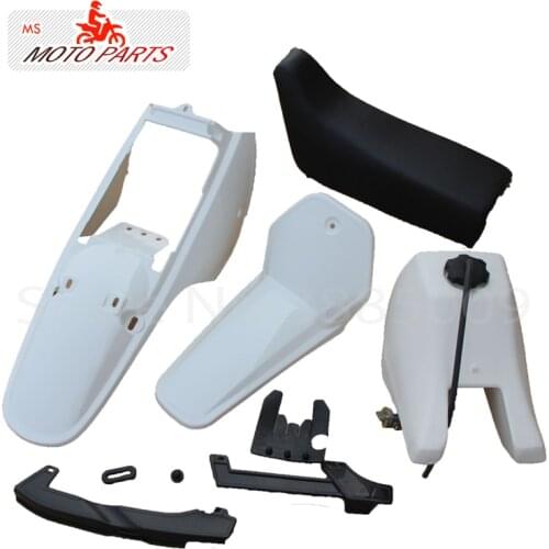 Complete Plastic Body Fenders Shell Cover Gas Fuel Tank Seat Kit for PW80 PW PY 80 PY80 Dirt Bike Motorcycle