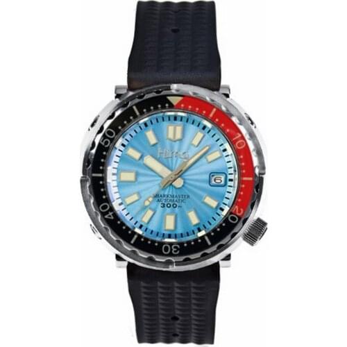 PROXIMA fashion mens diver watches,tuna men automatic watch 300m waterproof sport wristwatch C3 luminous NH35 ceramic bezel