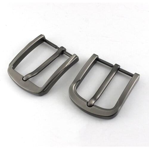 Metal 4cm Belt Buckle Mens Casual End Bar Heel bar Single Pin Belt Half Buckle Leather Craft Jeans Webbing fit for 38mm belt
