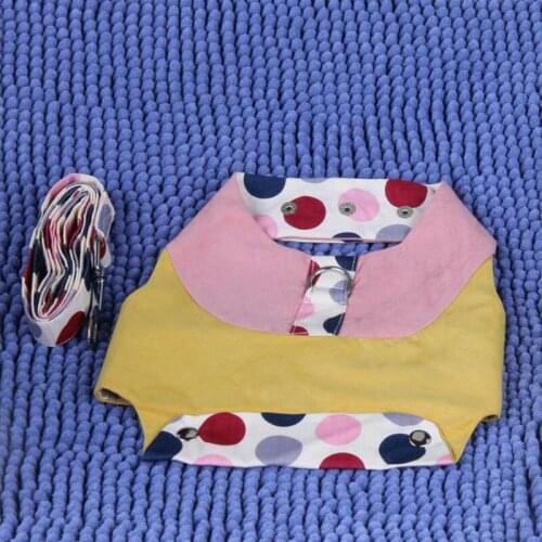 Clearance Sale Dogs Chest Vest with Traction Rope Adjustable Comfortable Cotton Basic Harness Soft Dog Clothes for Dogs