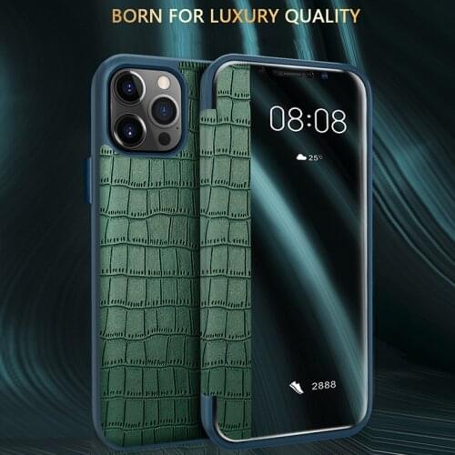 Luxury Fashion Business High Quality Shockproof Filp Visible Cover Leather Mobile Phone Case For iPhone 12 11 Pro Max Funda Bag