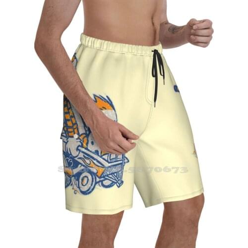 Loose Thin Beach Sports Shorts Retro Bill Watterson Adventures Calm Run Sleep Comics Cartoon Daily Comic Strip Daily American