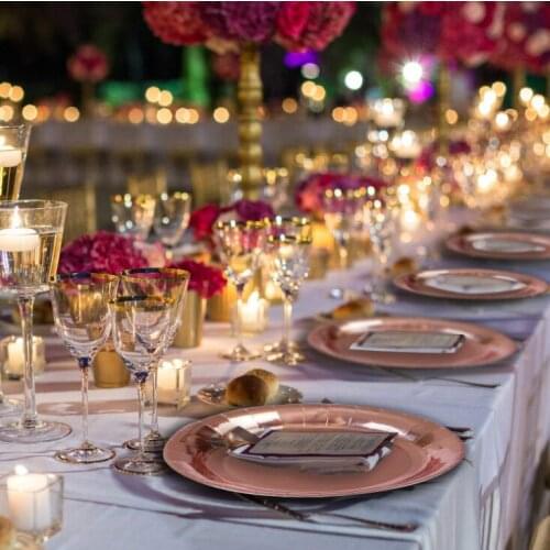 SIBAOLU Wedding Disposable Tableware