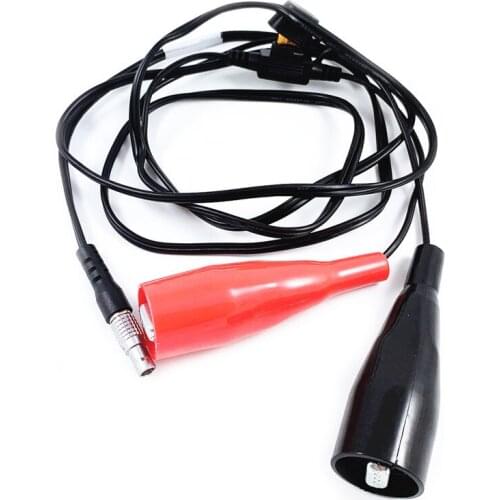 565854 1.8M Power Cable for Leica total stations 5pin 0B size with Heavy Duty Alligator Clips Wired Cable