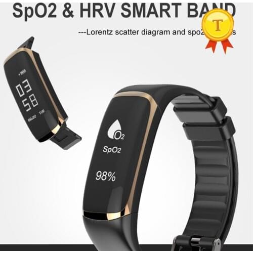 2018 new HRV Smart band sp02 anaysis smart wristband support heart rate monritor whatsapp message email push smart band for s6