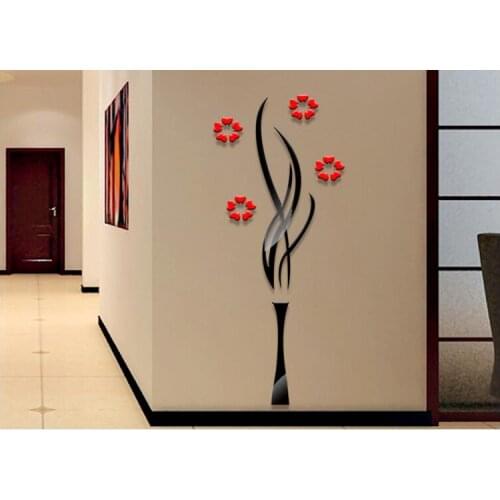 Promotion Modern Acrylic Wall Sticker Bedroom TV Wall Sticker Living Room Decoration Sticker