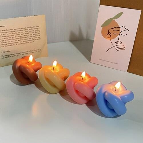 Valentines Day Christmas Hotel Color Ball Aromatherapy Candle INS Candlelight Dinner Party Candle Home Decoration Supplie Gifts