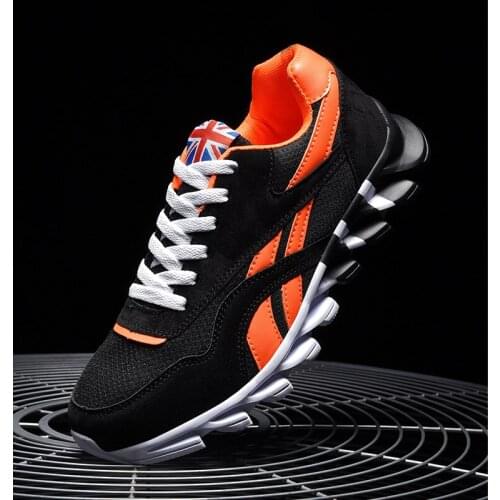 Ultralight Running Shoes for Men Cushioning Mesh Breathable Sneakers Sports Gym Trainers Black Gray White Color Big Size 39-46