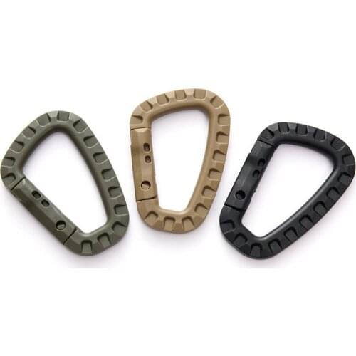 Tactical Carabiner ITW Molle Buckle Hook Backpack Molle System D Buckle Military Camping Climbing ​Outdoor Accessories