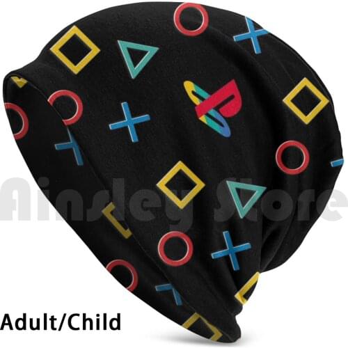 Retro Playstation Beanies Knit Hat Hip Hop Playstation Gaming Ps4 Gamer Nerd Video Games Geek Game Ps3