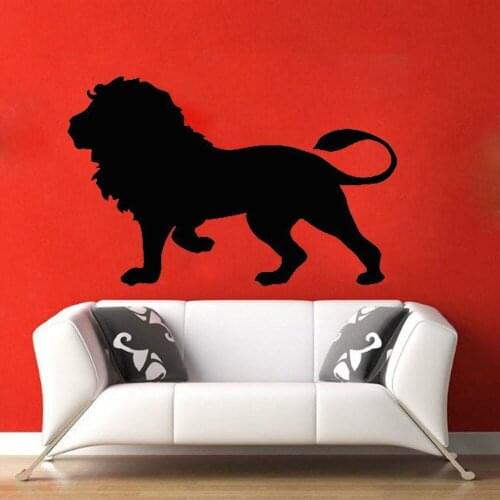 Lion Bedroom Decoration Animal Art Wall Stickers Home Decor Living Room Lion King Removable Wall Vinyl Decals Wallpaper B525