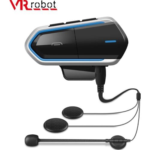 VR robot Waterproof Moto Bluetooth V4.1 Helmet Headset Motorcycle FM Radio Headsets Stereo Helmet Earphone with Handsfree