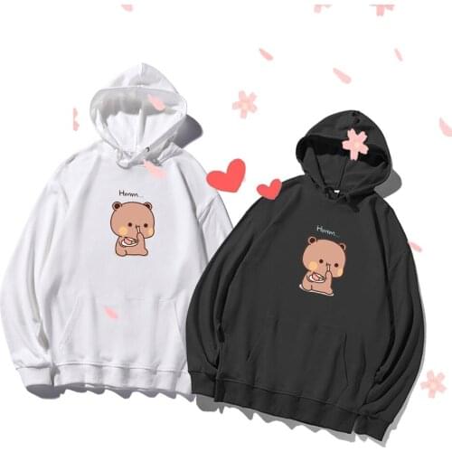 Fun Cute Hooded Sweatshirt Womens Korean Style Casual Hoodies Cotton Long Sleeve Ulzzang Oversized Pullover Sweatshirt Thin Coat