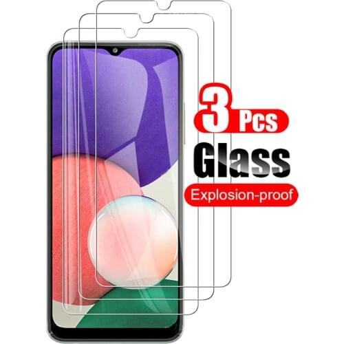 3Pcs Tempered Glass For Samsung Galaxy A22 5G 4G Screen Protector Protective Film For Samsung Galaxy F22 Phone Guard 9H Clear