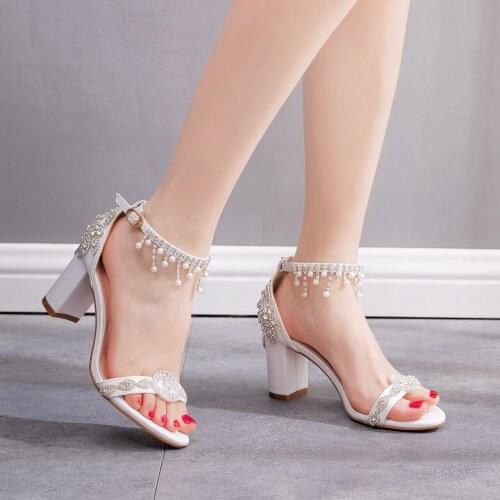 Women Silver Crystal Strap High Heel Sandal Sexy Peep Toe Steel Tube Dancing Girl Stripper Party Wedding Dress Shoes